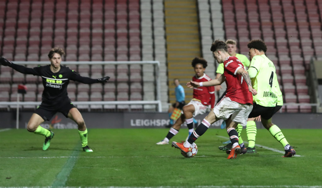 Manchester United v Borussia Dortmund: Round Of Sixteen - UEFA Youth League