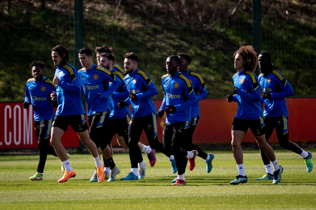 Manchester United Training Session And Press Conference