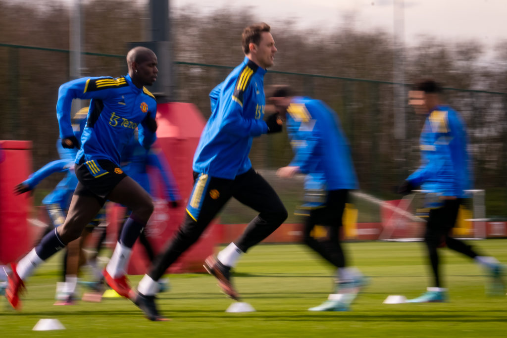 Manchester United Training Session And Press Conference