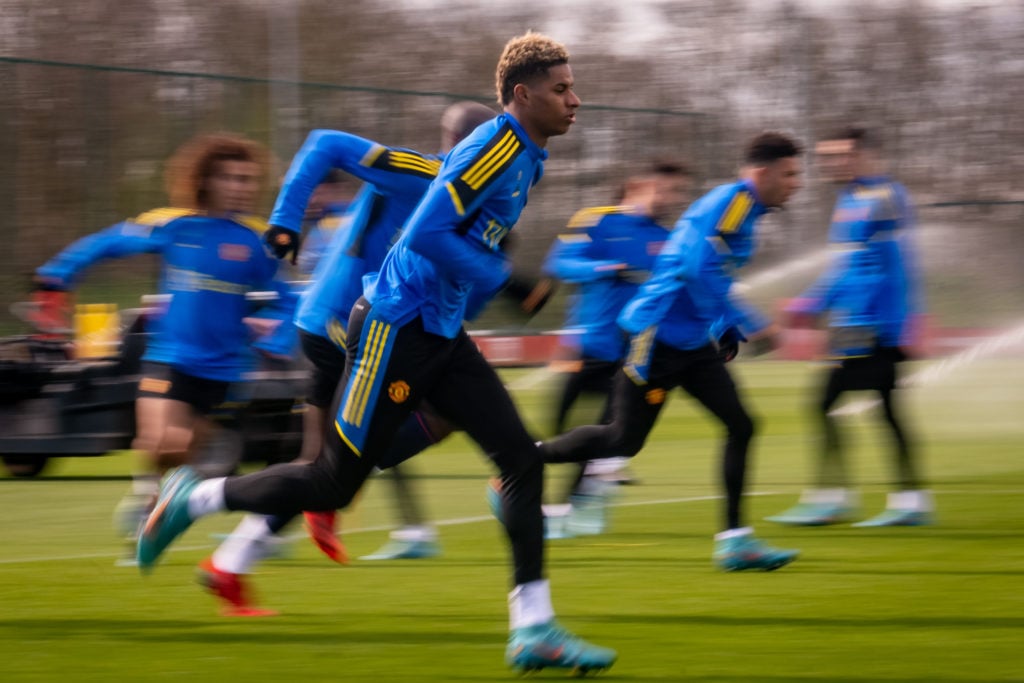 Manchester United Training Session And Press Conference