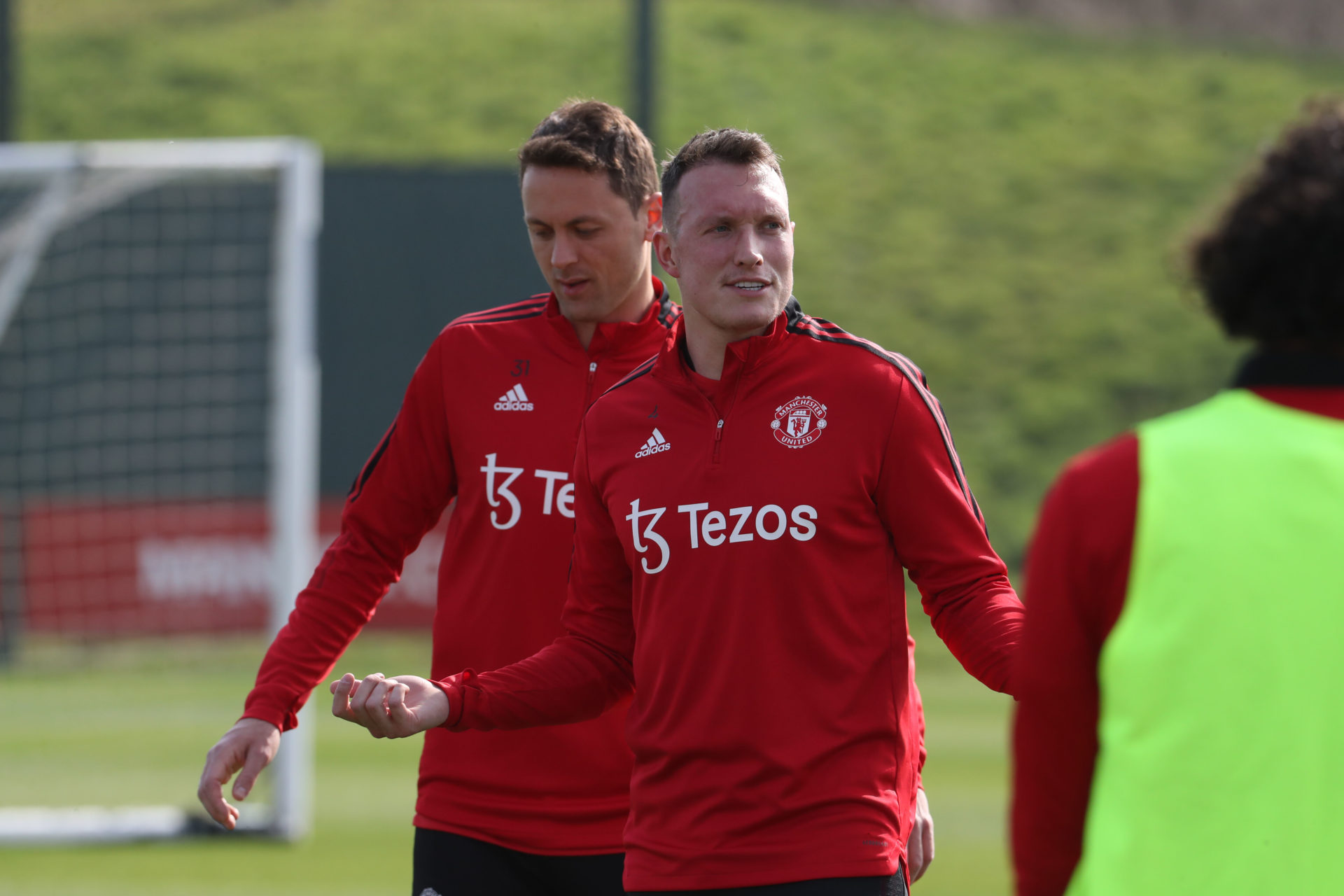 Phil Jones returns to Manchester United's training ground after