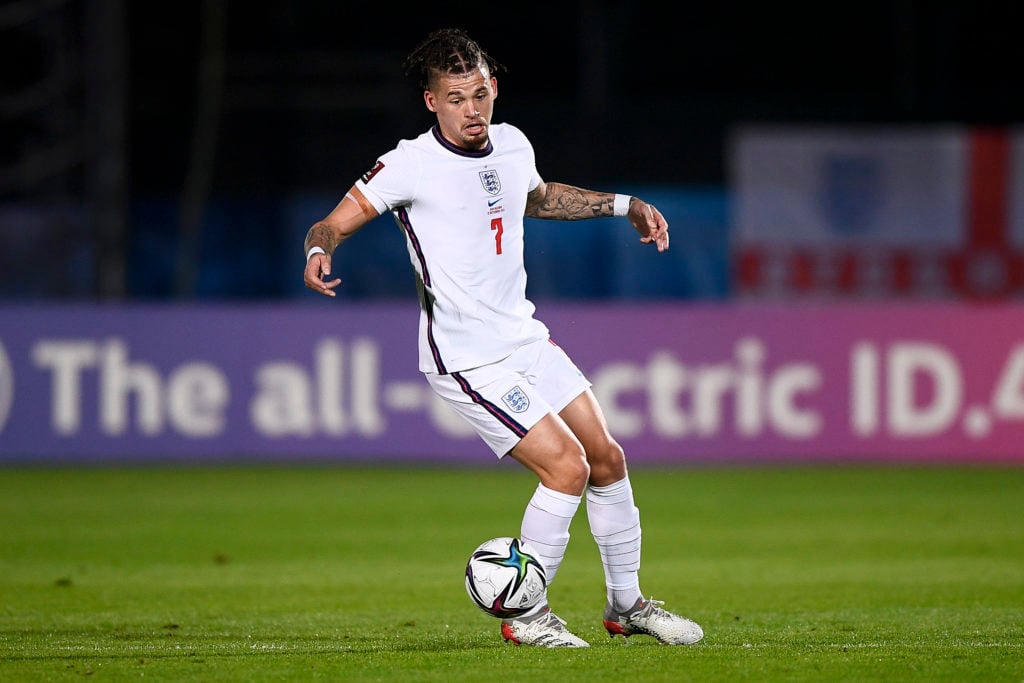 Kalvin Phillips of England in action during the 2022 FIFA