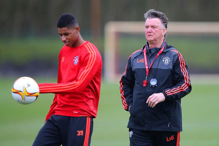 Rashford sends best wishes to former Manchester United manager Louis van Gaal