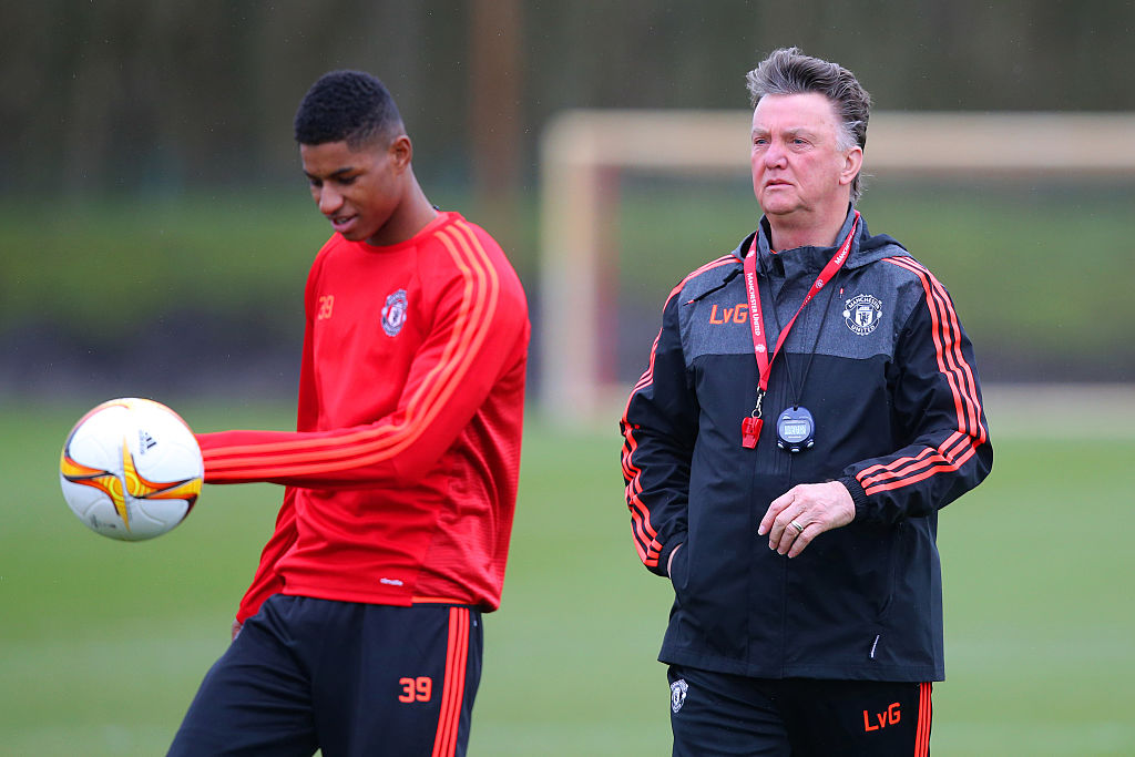 Rashford sends best wishes to former Manchester United manager Louis van Gaal