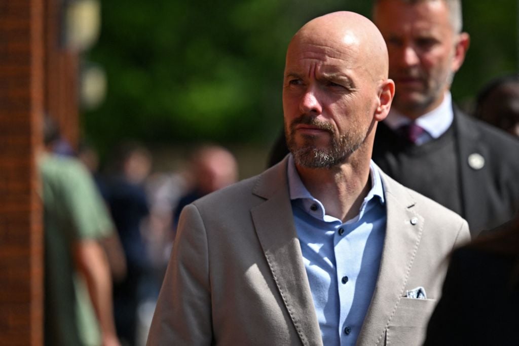 Erik ten Hag pictured at Selhurst Park to watch Crystal Palace v Manchester United