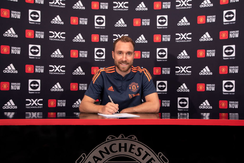 Manchester United Unveil New Signing Christian Eriksen