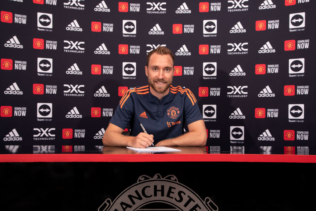 Manchester United announce Christian Eriksen's shirt number