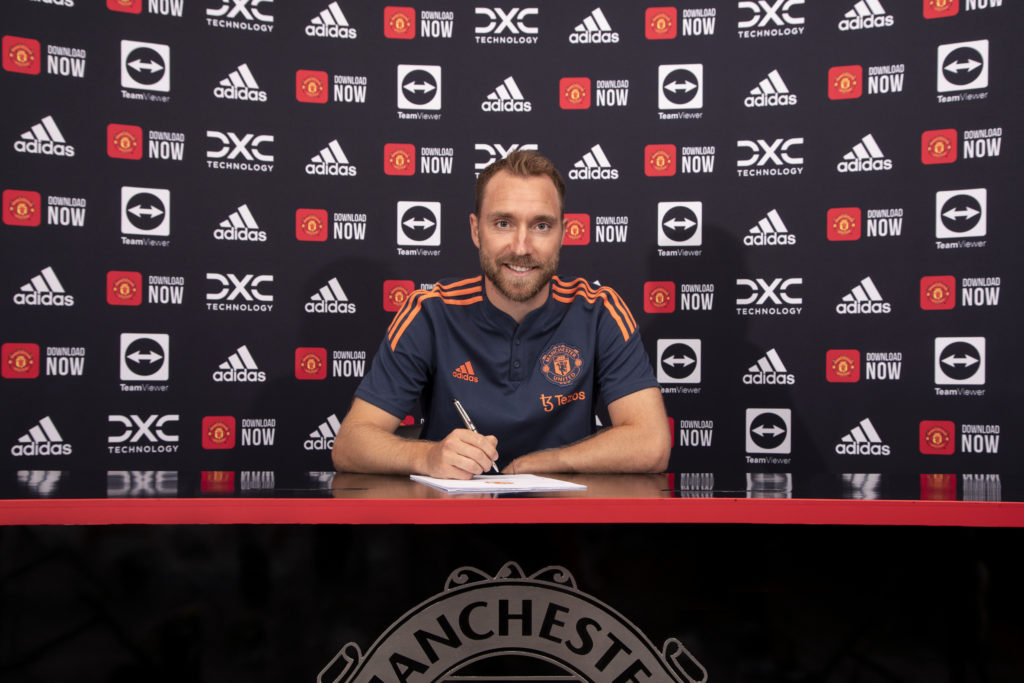 Manchester United Unveil New Signing Christian Eriksen