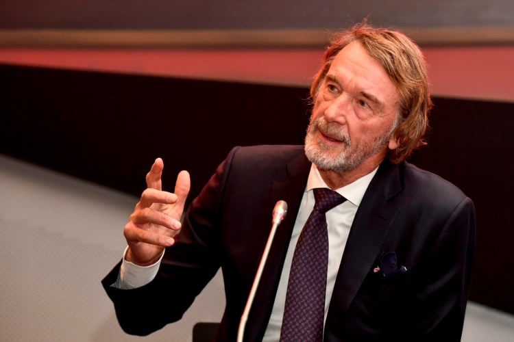 Michael Knighton reacts as Sir Jim Ratcliffe declares intention to buy Manchester United stake
