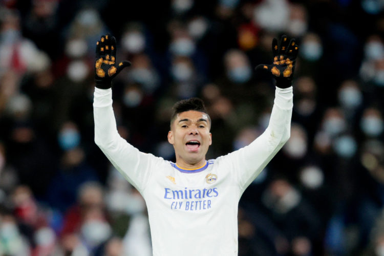 Casemiro to be unveiled before kick-off as report reveals his shirt number