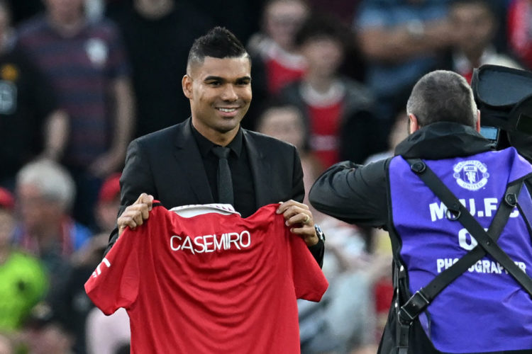 Manchester United officially unveil the signing of Casemiro prior to Liverpool clash