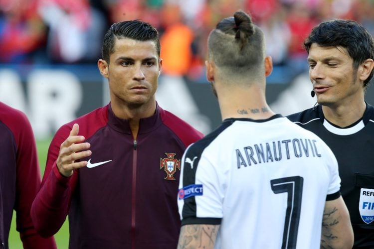 Marko Arnautovic talked up Ronaldo and Neville once accused him of trying to be him