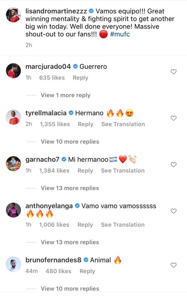 Responses to Lisandro Martinez