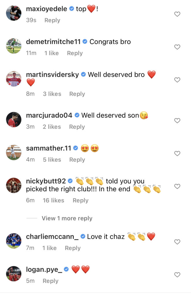 Nicky Butt message to Charlie McNeill