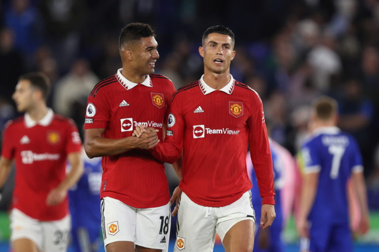 Casemiro and Cristiano Ronaldo send messages to Manchester United fans after 1-0 win v Leicester