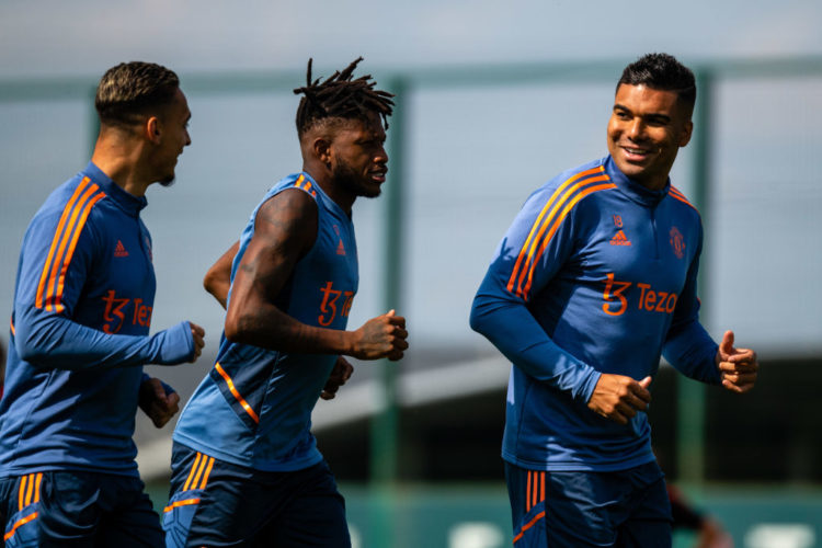 Casemiro and Antony have upped the intensity in Manchester United training
