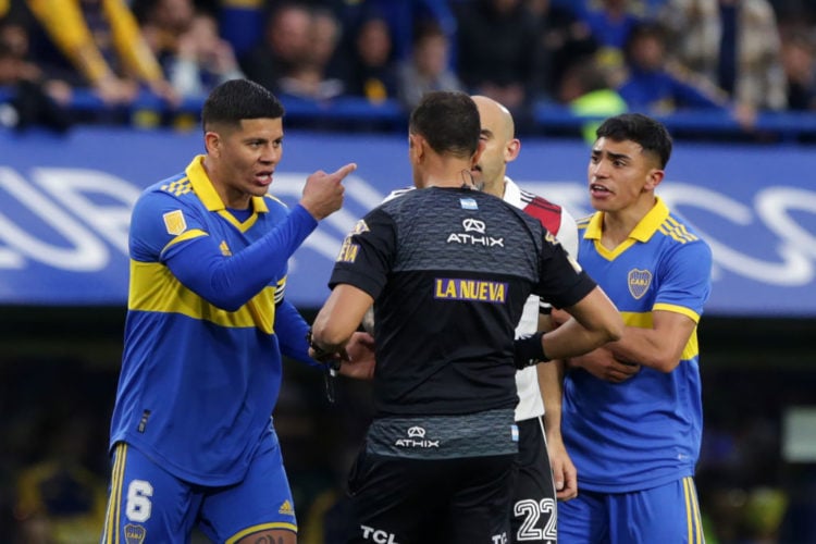 Former Manchester United man Marcos Rojo sent off against River Plate