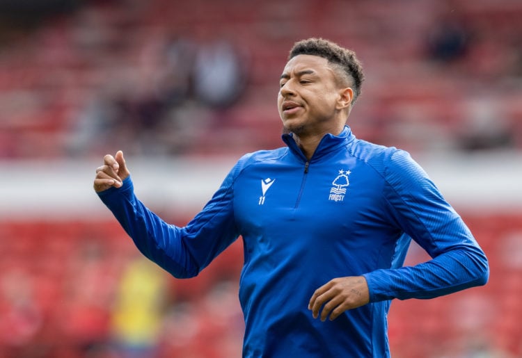 Nottingham Forest's Jesse Lingard warming up before the match during the Premier League match between Nottingham Forest and AFC Bournemouth at City...