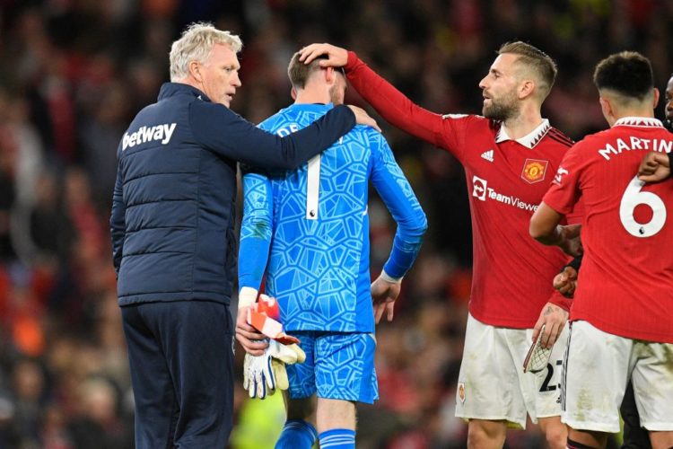West Ham manager David Moyes praises Manchester United goalkeeper David de Gea