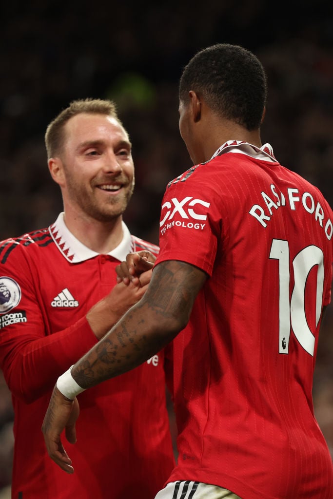 Marcus Rashford praises Christian Eriksen's role in scoring 100th goal