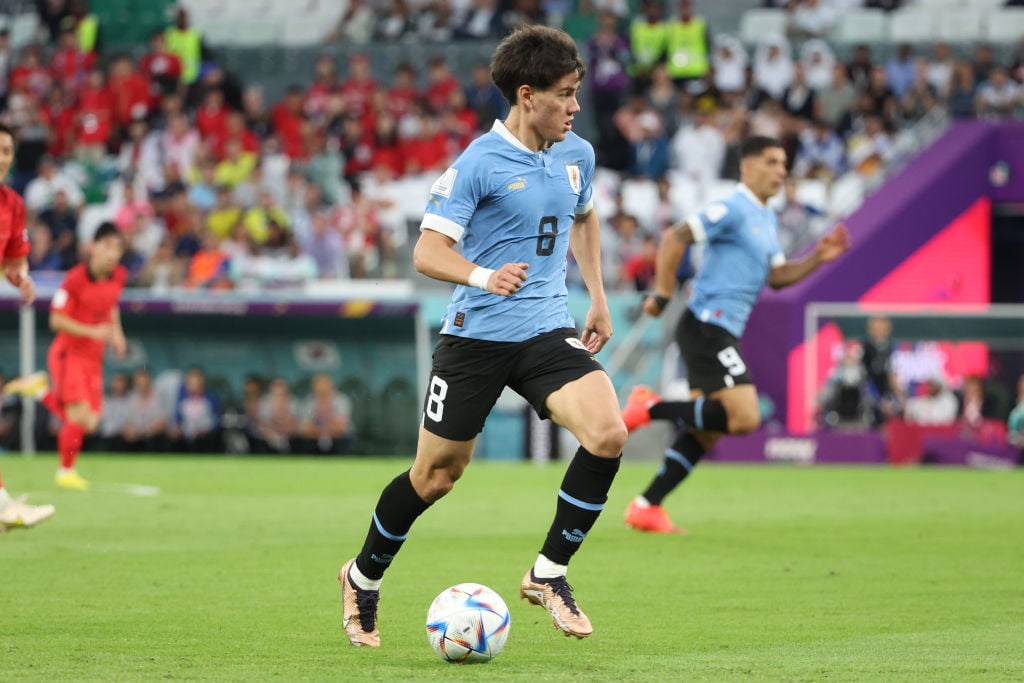 Facundo Pellistri makes World Cup debut for Uruguay