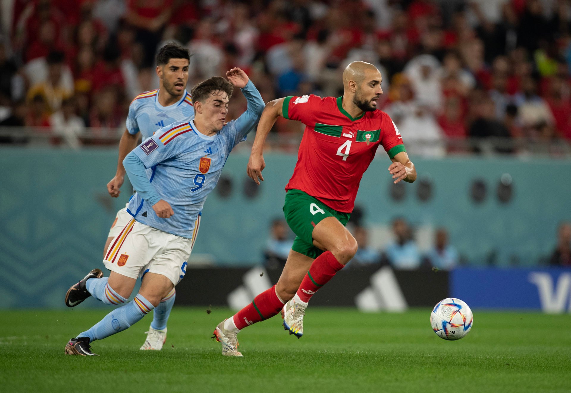مراکش - اسپانیا: مرحله یک هشتم نهایی - جام جهانی فوتبال قطر 2022