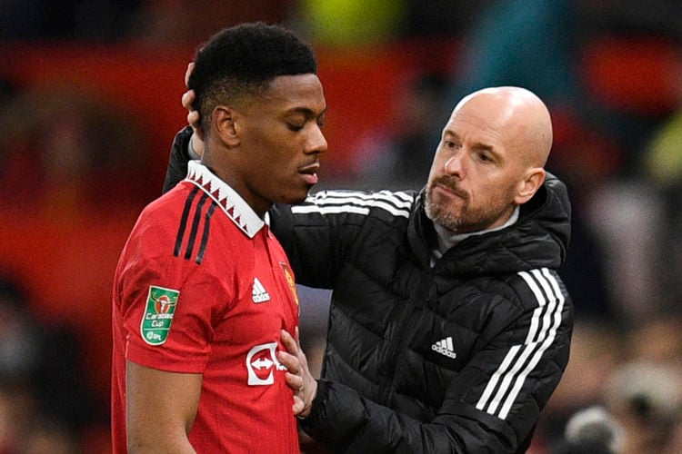 Erik ten Hag says Anthony Martial spends more time at Carrington than any other Manchester United player