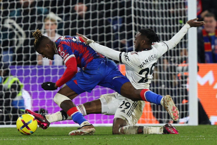 Wilfried Zaha comments on Aaron Wan-Bissaka's late saving tackle