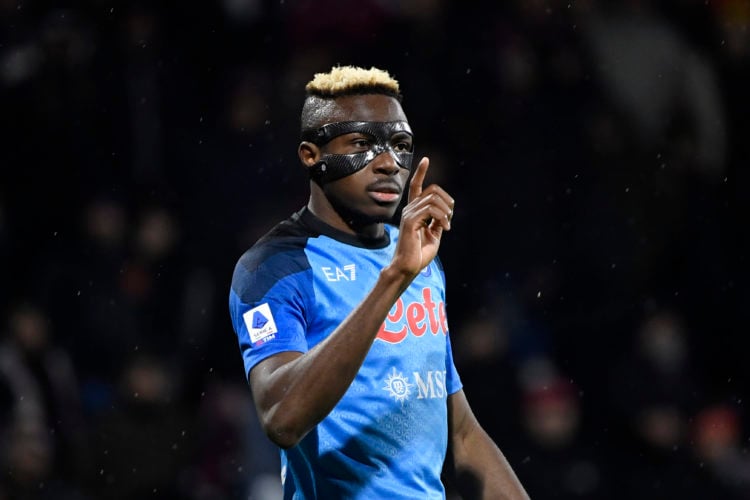Nigerian music star tells Victor Osimhen to sign for Manchester United and striker responds