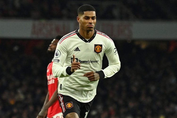 Where does Marcus Rashford rank in Europe's goalscoring charts?