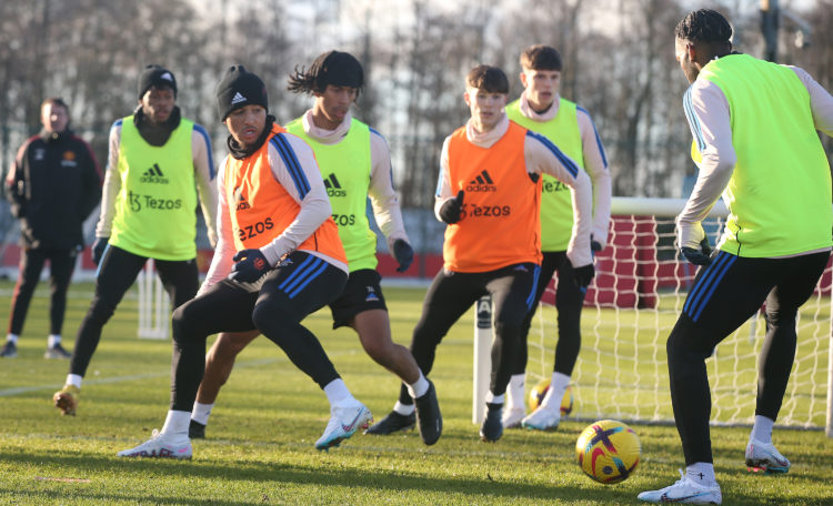 Jadon Sancho Pictured Back In Manchester United Training