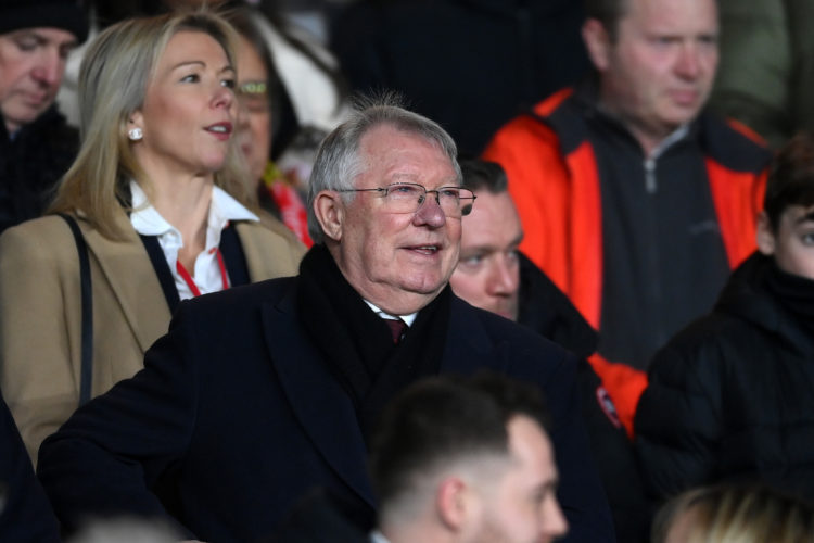 Sir Alex Ferguson watched on as Manchester United moved closer to ending trophy drought