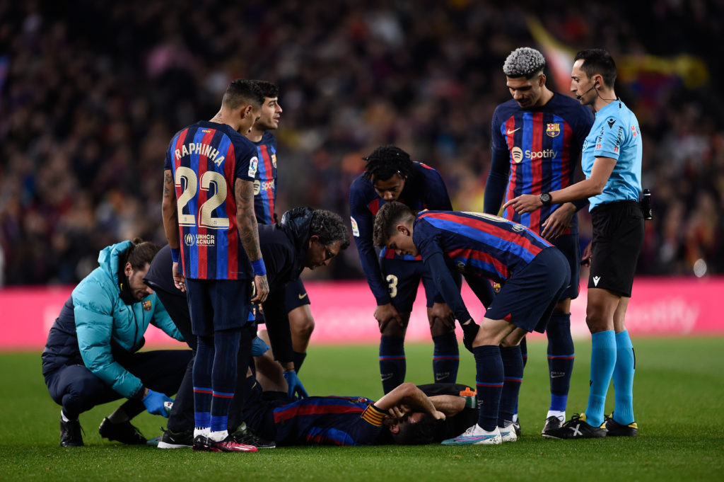 Barcelona's Sergio Busquets injury blow ahead of Manchester United clash