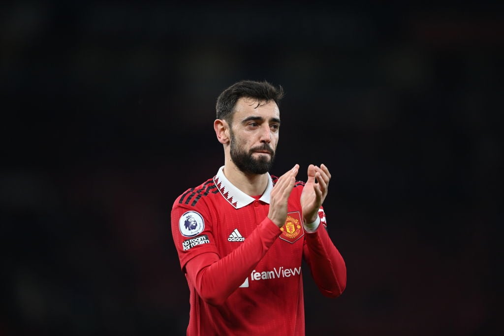 Bruno Fernandes will be looking to improve upon his formidable record against managerless Leeds United