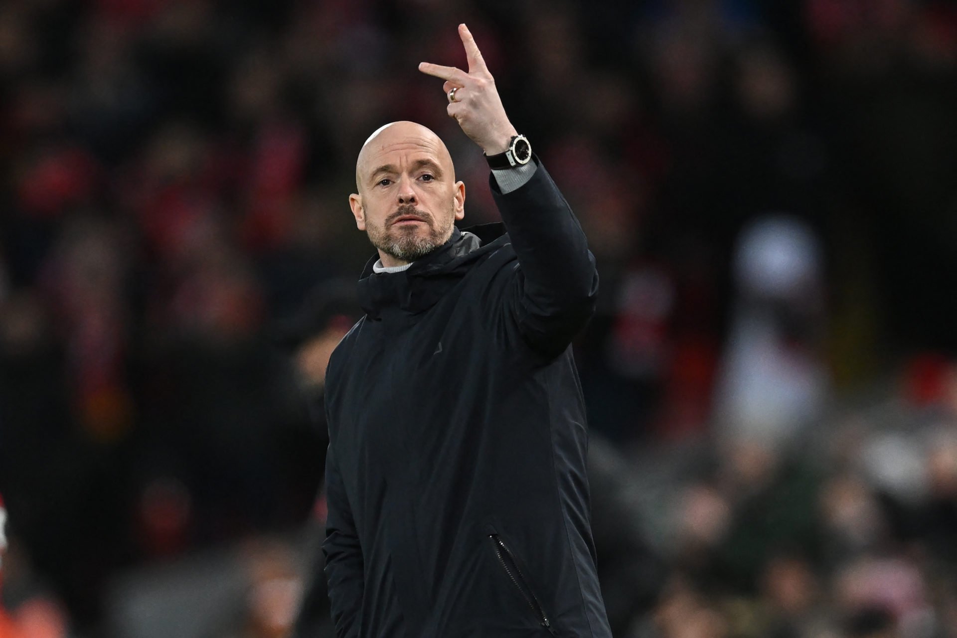 Erik ten Hag's reaction to Manchester United's 7-0 defeat to Liverpool