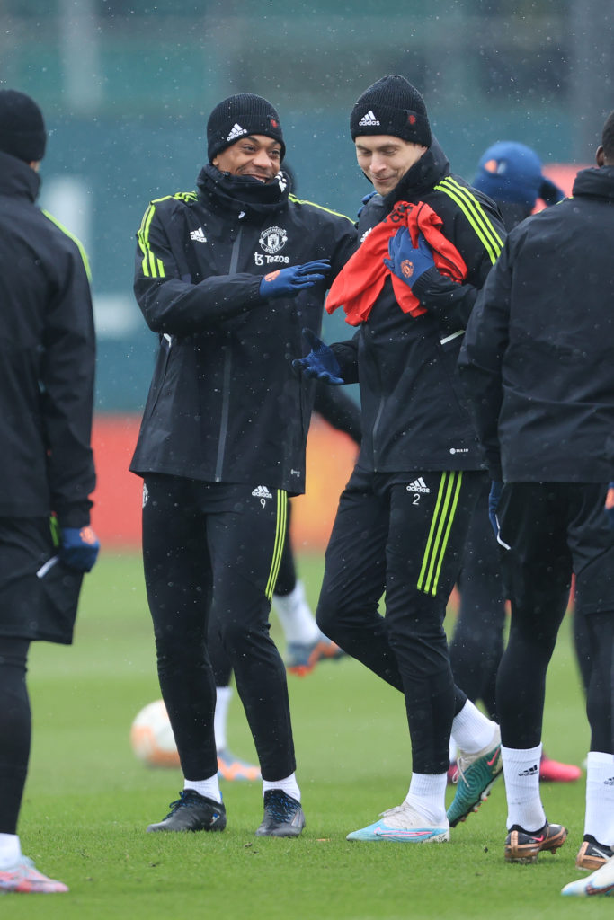 Manchester United Press Conference And Training Session