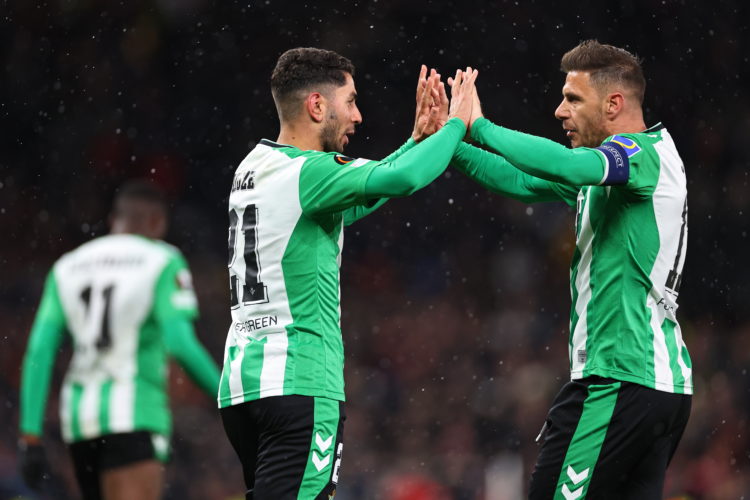 Ayoze Perez and Joaquin react to Real Betis losing 4-1 to Manchester United