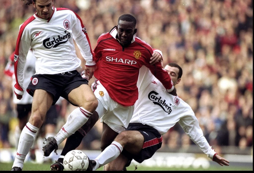 Man United v Liverpool Dwight Yorke