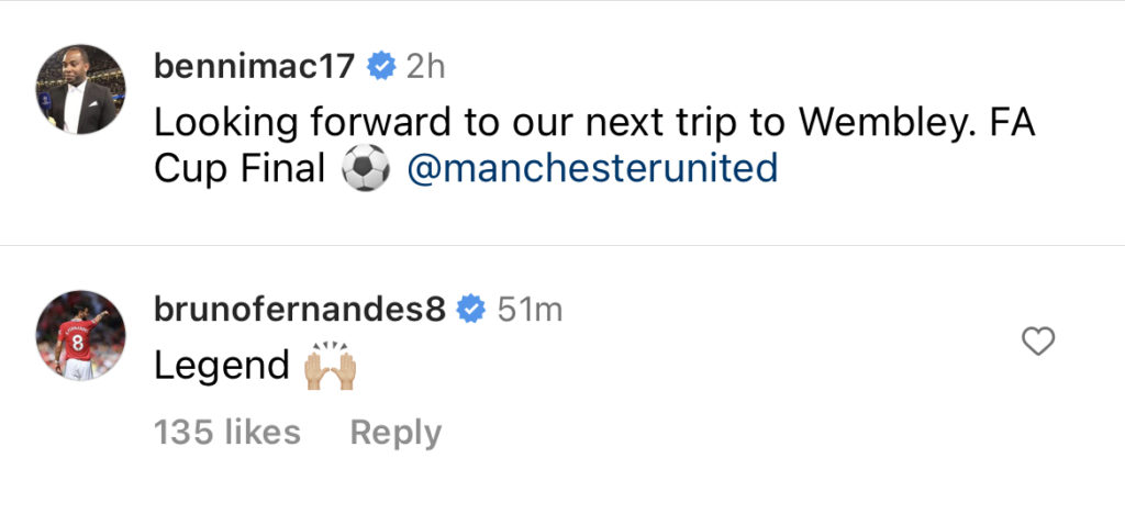 Fernandes response to Bruno Fernandes