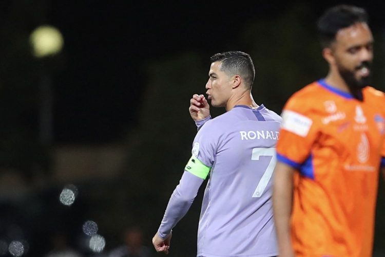 Cristiano Ronaldo reacts as his Al Nassr coach is sacked