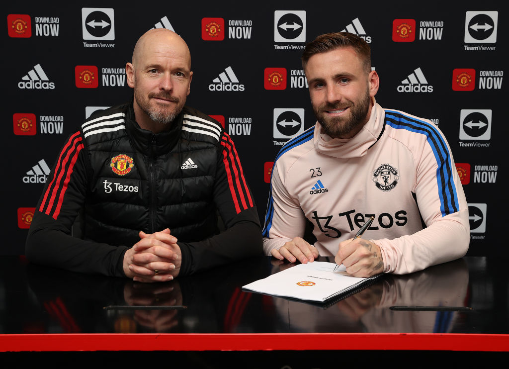Luke Shaw Signs a New Contract at Manchester United