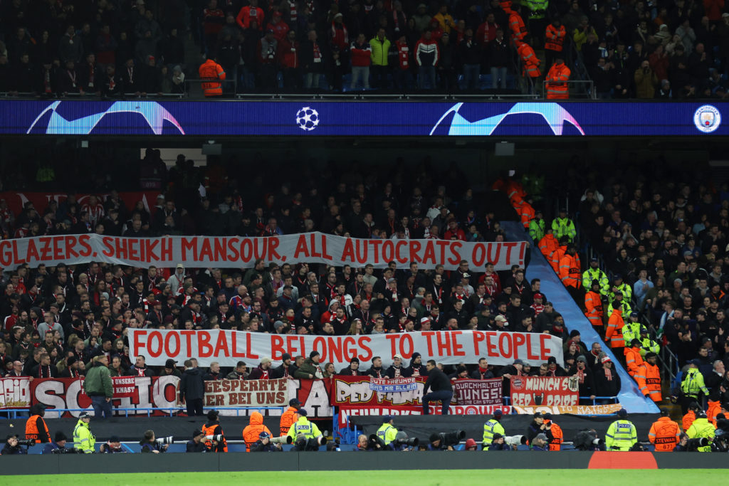 Pic: Bayern Munich fans hold up banner supporting homosexuality in football