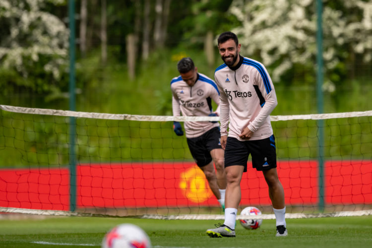 Bruno Fernandes shows the mood in Manchester United camp ahead of Bournemouth clash