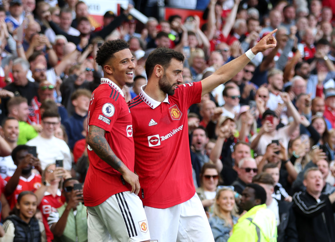 Bruno Fernandes and Benni McCarthy send messages to Jadon Sancho after impressive performance