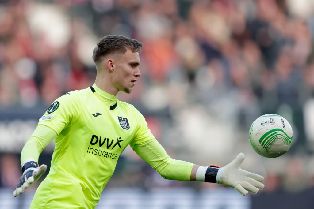 Anderlecht's goalkeeper Bart Verbruggen pictured during a soccer