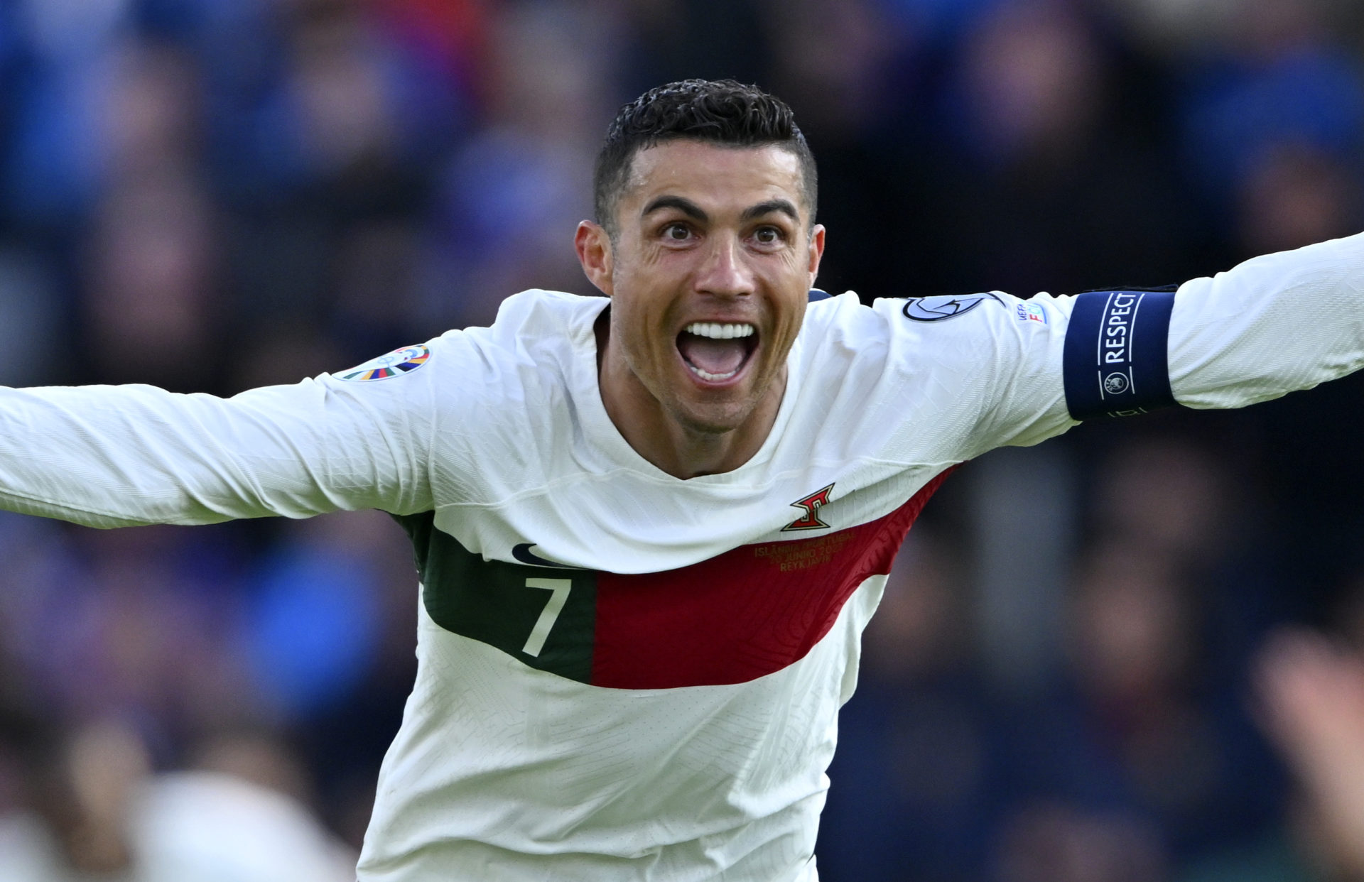 Cristiano Ronaldo marks record 200th Portugal appearance with last-minute  winner