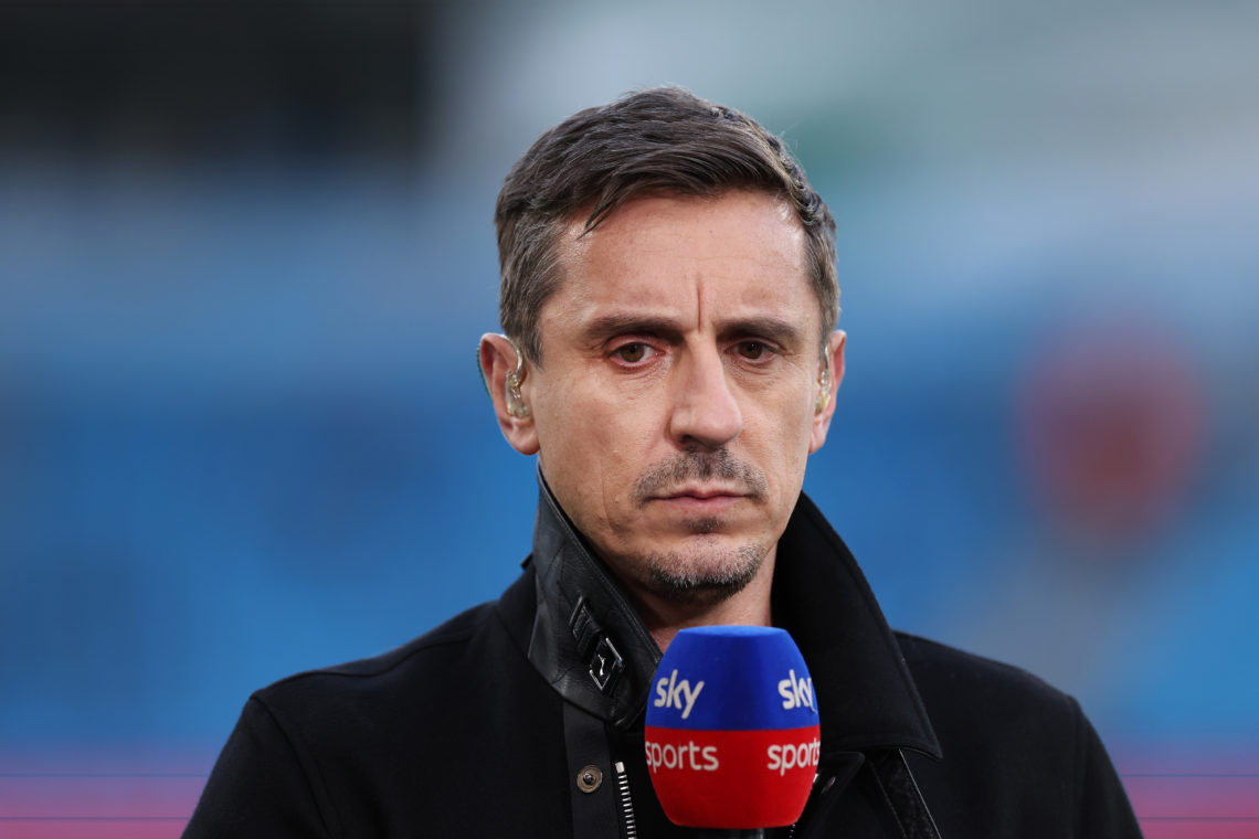 Gary Neville spotted 'legless' player in Manchester United defeat