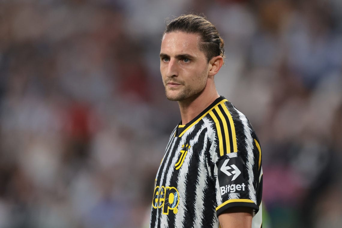 Adrien Rabiot of Juventus looks on during the Serie A match between Juventus and AC Milan at Allianz Stadium on May 28, 2023 in Turin, Italy.