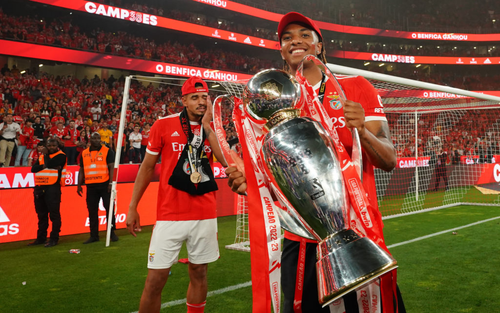 SL Benfica Celebrates Winning The Liga Portugal Bwin