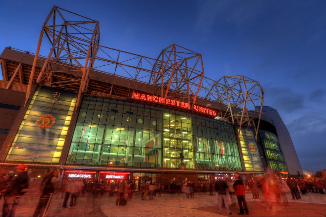 (EDITORS NOTE: THIS IS A HDR PHOTOGRAPH, HIGH DYNAMIC RANGE) A general view of the East Stand at Old Trafford, the home of Manchester United before...